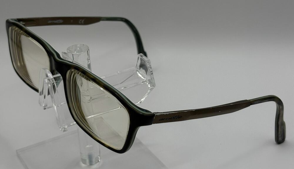 Arnette 7051 Eyeglasses 1103 Green Brown 53-16-140 Rectangle Frame